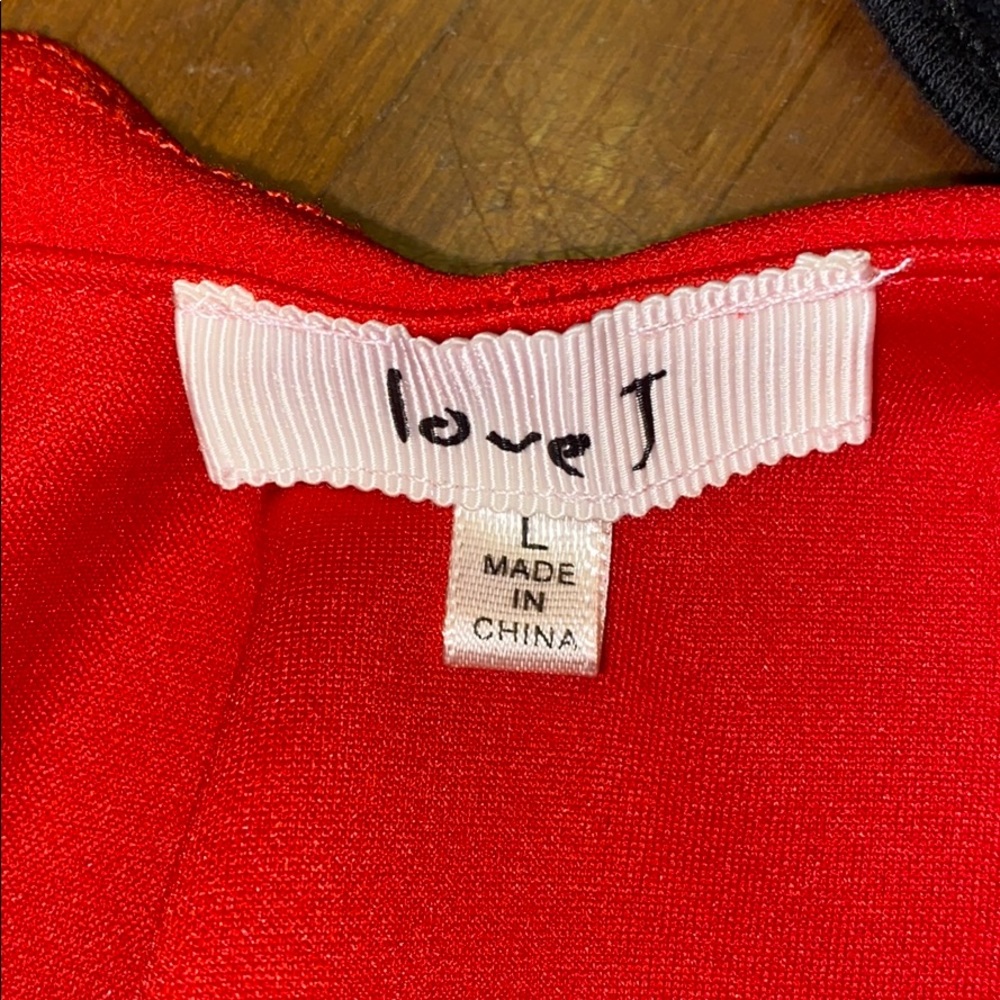 Love J Poly Spandex Ruffle Top - Picture 4 of 6